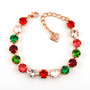 Rose Gold | Holiday Glam | 8.5mm Crystal Jewelry Bracelet Rose Gold | Holiday Glam | 8.5mm Crystal Jewelry Bracelet