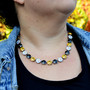 Antique Silver | Renegade | 3/4 Length | 12mm Crystal Necklace Antique Silver | Renegade | 3/4 Length | 12mm Crystal Necklace