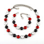 Antique Silver | Main Street Magic | 3 Quarter Length | 12mm Crystal Necklace & Bracelet Antique Silver | Main Street Magic | 3 Quarter Length | 12mm Crystal Necklace & Bracelet