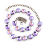 Antique Silver | Periwinkle | 12mm Crystal Jewelry Antique Silver | Periwinkle | 12mm Crystal Jewelry