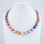 Antique Silver | Painted Skies | 3/4 Length | 12mm Crystal Necklace Antique Silver | Painted Skies | 3/4 Length | 12mm Crystal Necklace