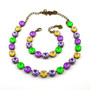 Antique Brass | 3/4 Length Necklace w/ Bracelet