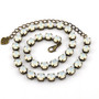 Antique Brass | White Opal | 8.5mm Crystal Jewelry