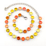 Rhodium | Tequila Sunrise | 8.5mm Crystal Jewelry