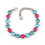 Antique Silver | Turquoise Glow | 8.5mm Bracelet