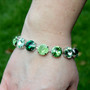 Rhodium | Paradise Palms | 12mm Crystal Bracelet