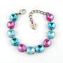Antique Silver | Turquoise Glow | 12mm Bracelet