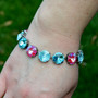 Antique Silver | Turquoise Glow | 12mm Bracelet