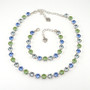 Shiny Silver | Juniper | 8.5mm Crystal Necklace & Bracelet