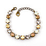 Antique Brass | Candlelight | 8.5mm Crystal Bracelet