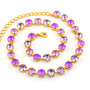 Gold | Violet Vibes | 8.5mm Crystal Jewelry