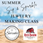 Sip and Sparkle Jewlery making class at Red Barn Winery