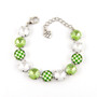 Rhodium | Apple Picnic | 12mm Crystal Bracelet