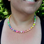 Gold | Pastel Glam | 8.5mm Crystal Jewelry Necklace