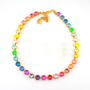 Gold | Pastel Glam | 8.5mm Crystal Jewelry Necklace