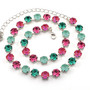 Shiny Silver | Refreshing Mint | 8.5mm Crystal Jewelry