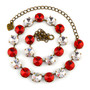 Antique Brass | American Sweetheart | 3/4 Length | 12mm Crystal Jewelry