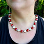Antique Brass | American Sweetheart | 3/4 Length | 12mm Crystal Necklace