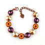 Antique Copper | Serenity Fields | 12mm Crystal Bracelet