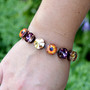Antique Copper | Serenity Fields | 12mm Crystal Bracelet