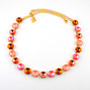 Gold | Blazing Hot | 3/4 Length | 12mm Crystal Jewelry Necklace