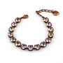 Antique Copper | Vitrail Light | 8.5mm Crystal Jewelry Bracelet
