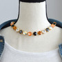 Gold | Oh My Gourd! | 3/4 Length | 12mm Crystal Jewelry Necklace