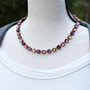 Apricot Blossom 8mm Austrian Crystal Jewelry Necklace