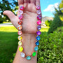 Rose Gold | Pastel Glam | 3/4 Length | 12mm Crystal Necklace