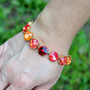 Gold | Ember Glow | 12mm Crystal Bracelet