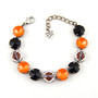Antique Silver | Biker Babe | 12mm Crystal Jewelry Bracelet