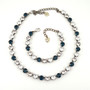 Antique Silver | Happy Valley | 8.5mm Crystal Necklace & Bracelet