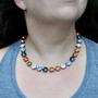 Antique Copper | Cider House | 3/4 Length | 12mm Crystal Necklace