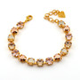 Gold | Light Silk | 8.5mm Crystal Jewelry Bracelet