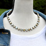 Antique Brass | Champagne Toast | 8.5mm Crystal Jewelry