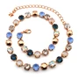 Rose Gold | Sapphire Rose | 8.5mm Crystal Jewelry