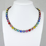 Antique Silver | Color Pop | 8.5mm Crystal Necklace