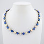 Antique Silver | Velvet Blue | 8.5mm Crystal Jewelry