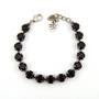 Antique Silver | Jet | 8.5mm Crystal Jewelry