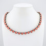 Antique Silver | Rose Peach | 8.5mm Crystal Jewelry