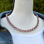 Antique Silver | Rose Peach | 8.5mm Crystal Jewelry