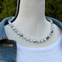 Rhodium | White Noise | 8.5mm Crystal Jewelry