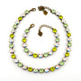 Antique Brass | Mischievous Green | 8.5mm Crystal Jewelry