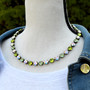 Antique Brass | Mischievous Green | 8.5mm Crystal Jewelry