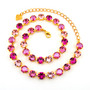 Gold | Pink Passion | 8.5mm Crystal Jewelry