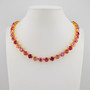 Gold | Pink Passion | 8.5mm Crystal Necklace