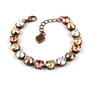 Antique Copper | Autumn Peach | 8.5mm Crystal Jewelry Bracelet