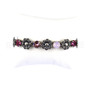 Rose Petal Daisy Bracelet in Antique Silver