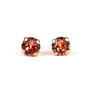 Rose Gold | Rose Peach | 8.5mm Stud Post Earrings