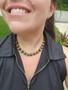 Antique Silver - Vitrail Medium - 3/4 Length 12mm Crystal Necklace